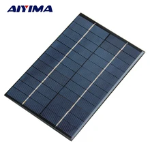 AIYIMA 4 2W 12V Solar Panel Polycrystalline 200 130mm Solar Cell Battery Module Polycrystalline DIY Solar