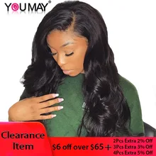 250% Denstiy Lace Front Human Hair Wigs For Black Women Natural Color Brazilian Remy Hair Body Wave You May Hair