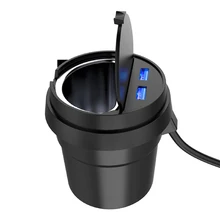 Brand HSC YC-29 Car charger Built-in ashtray Dual USB 3.1 output Charge For smart phones and other digital products charge