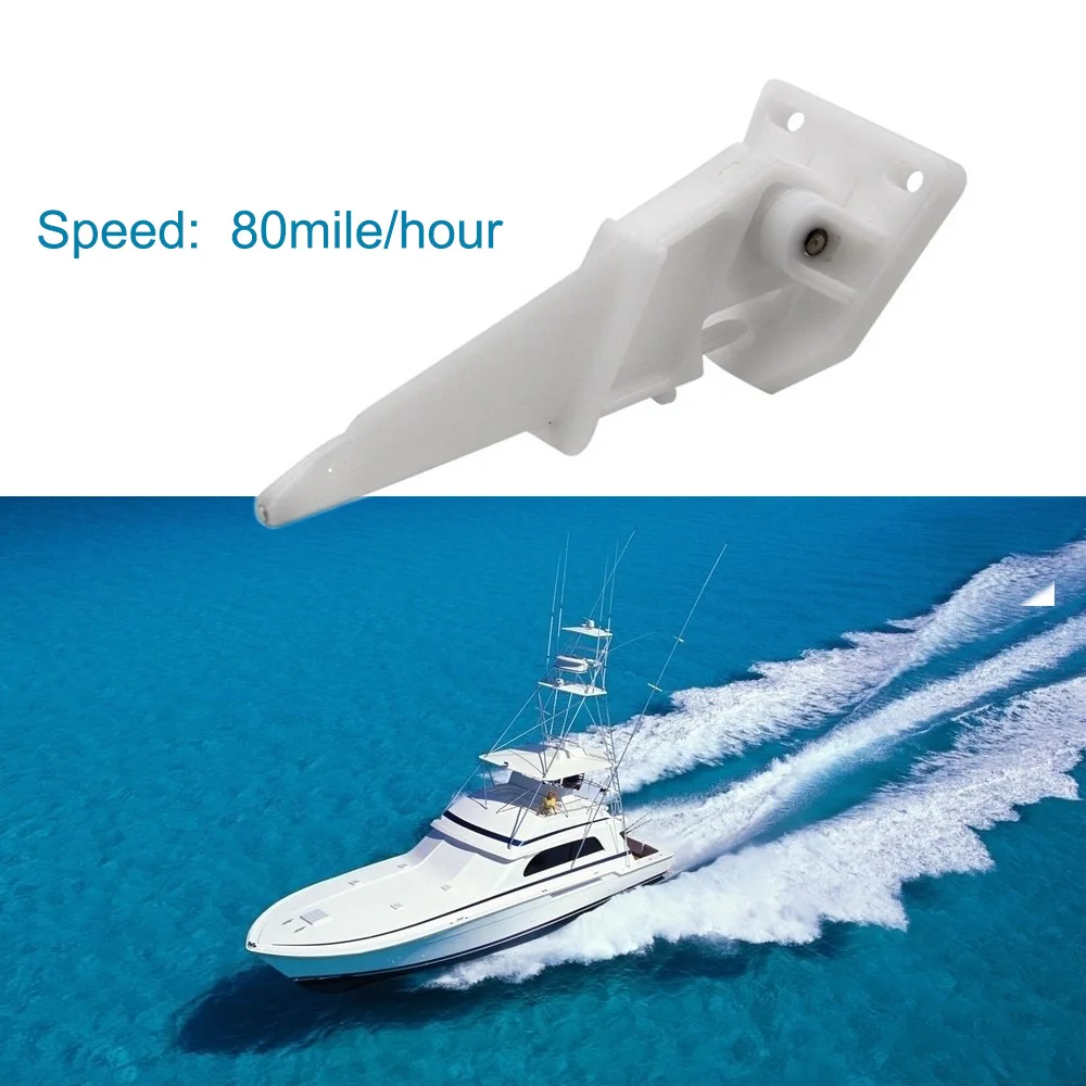 

JEAZEA 80 MPH Speed timer White Marine Speedometer Pitot Kick-up For Boat Yacht Speed Pick Up Tube
