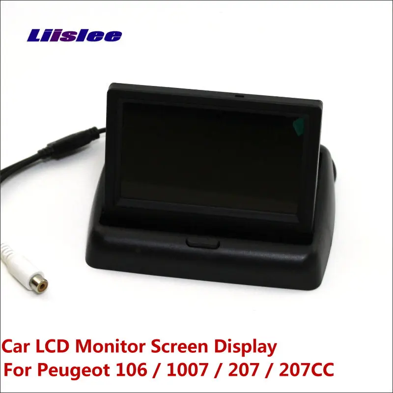 

Liislee For Peugeot 106 / 1007 / 207 / 207CC Foldable Car HD TFT LCD Monitor Screen Display / NTSC PAL Color TV System