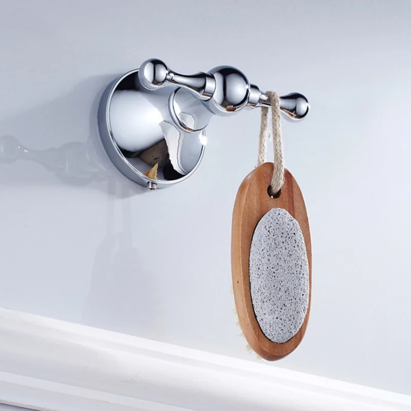 robe hook chrome brass for bathroom