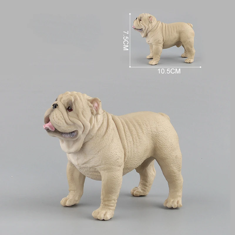 Новая модель пластиковые животные собака Шарпей бульдог фигурка образование биология реквизит украшение взрослые детские игрушки Biologia