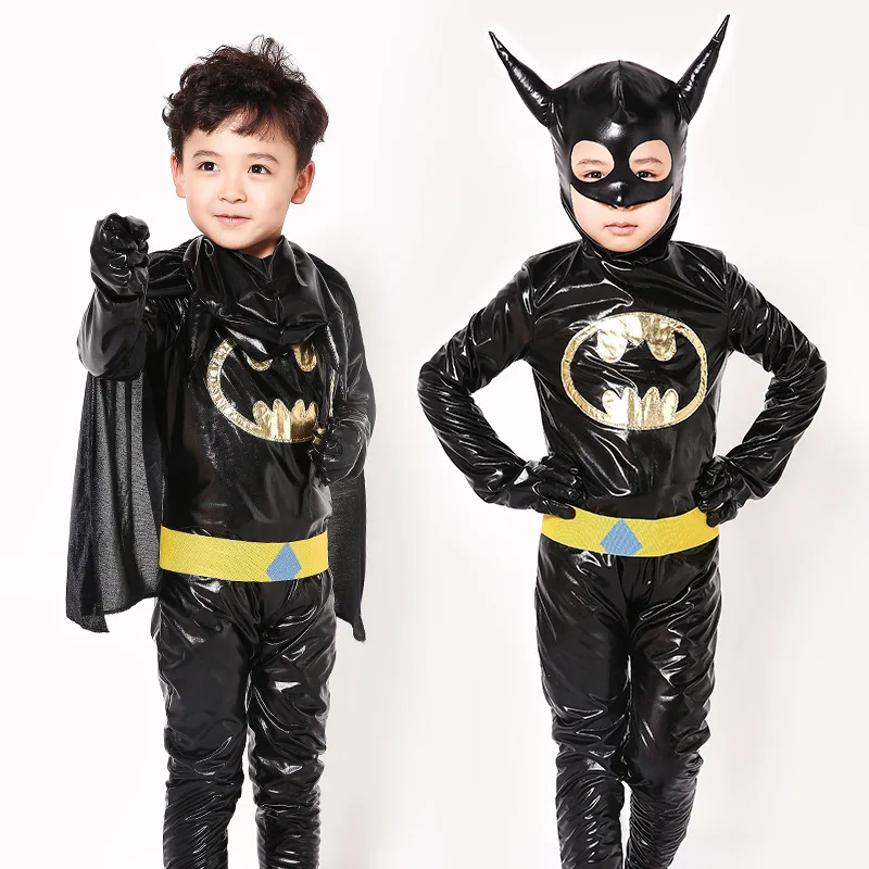 Kids Boys Batman Fancy Dress Up Play Costumes Halloween Cosplay Suit Party Gift