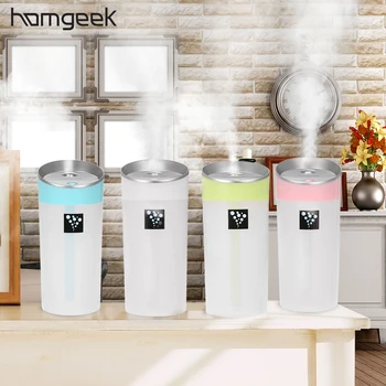 

Homgeek 300ML Portable USB Air Humidifier 2 Mist Modes Mini Essential Oil Aroma Diffuser Mist Maker for Home Office