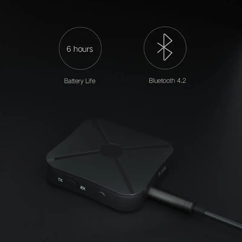 2 в 1 беспроводной Bluetooth 4,2 передатчик ТВ-приемник Автомобиль Музыка приемник Универсальный 3,5 мм аудио адаптер для наушников динамик Лидер