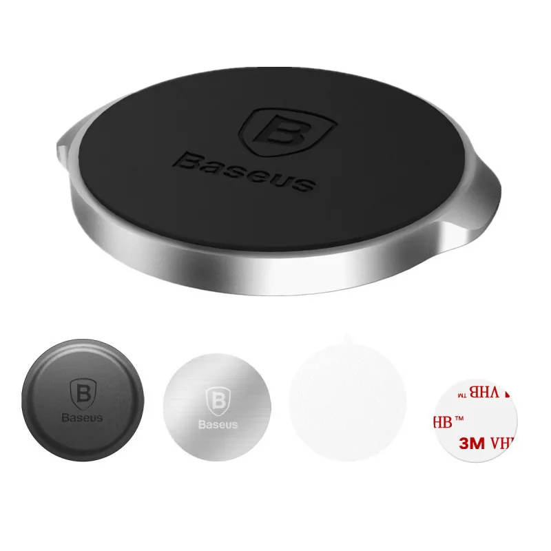 Baseus магнитный автомобильный держатель, универсальный автомобильный держатель для телефона для iPhone Xs samsung S10 Xiaomi Mi 9, магнитный держатель для мобильного телефона, подставка - Цвет: Phone Holder Silver