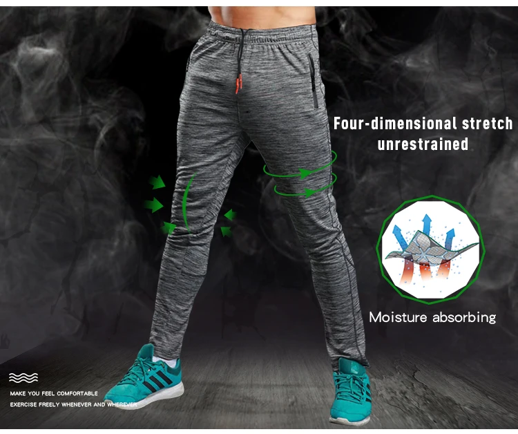 Men Soccer Training Pants Sports Running Pant Fitness Hiking Tennis Basketball Football Jogging Sweatpants Loose Breathable (4)