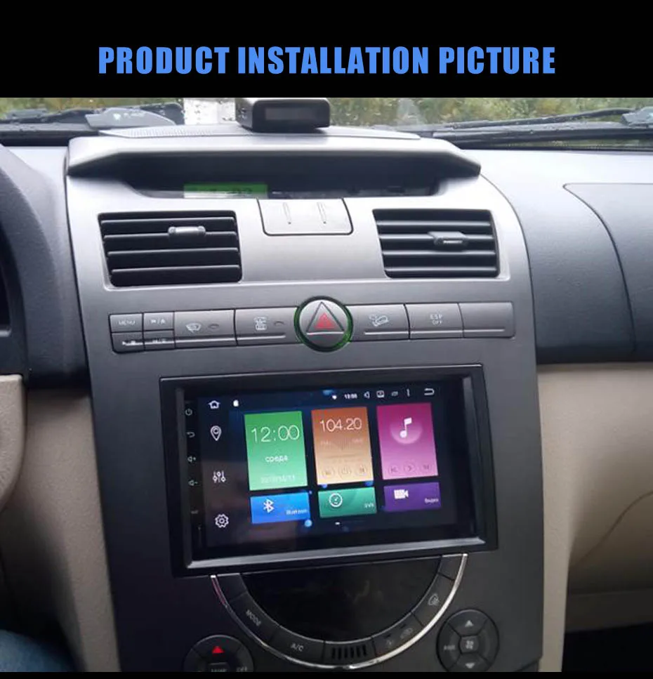 KANOR Octa Core RAM 4G ROM 32G 2 Din Android 8.0 Car Audio Stereo Radio With GPS WiFi Universal GPS Navigation Video Head Unit