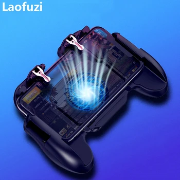 

Portable Cooling Fan Gamepad Holder Handle for PUBG Metal Trigger Mobile Game Controller with Battery Power Bank for iOS Android