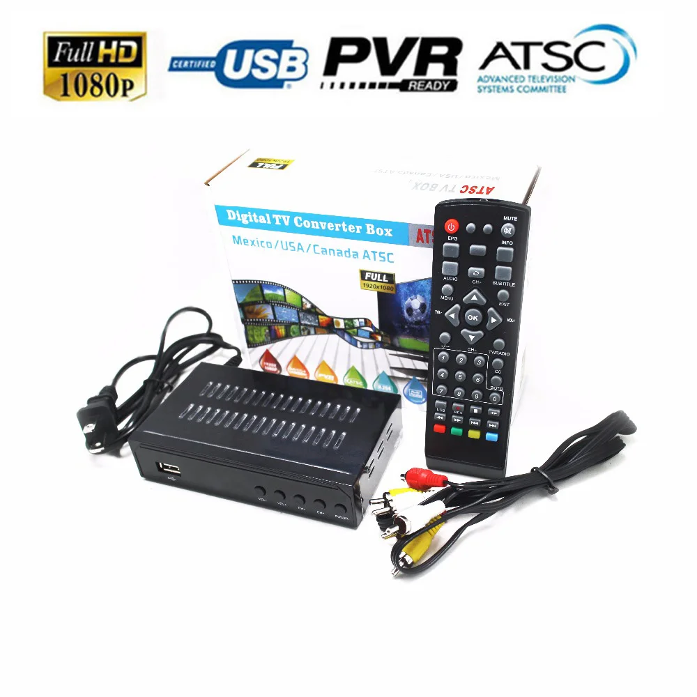

ATSC Satellite Receiver HD Digital LNB TV Tuner Receivable MPEG4 TV Receiver Suit for Korea Mexico USA Canada Support bisskey