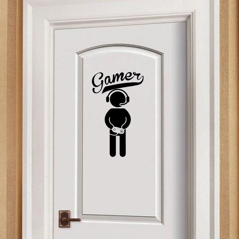 YOJA 15.2*25CM Gamer Wall Mural Decal Sticker Decor Bedroom Door Decals D1-0087 | Дом и сад