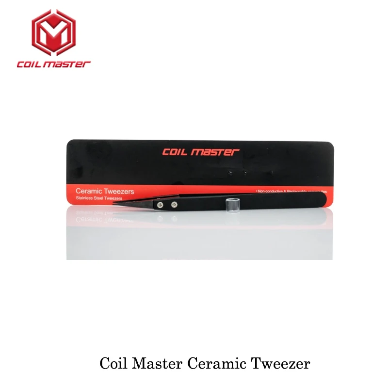 

100% Original Coil master Ceramic Tweezers necessary tool rebuild RDA RTA RDTA Tank CoilMaster newly designed Device