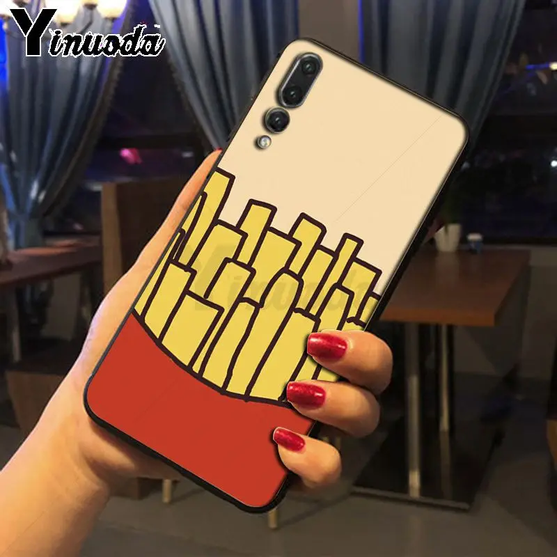 Cute food french fries burger pizza