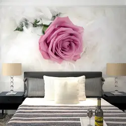Beibehang заказ обои 3d большие фрески Гостиная ТВ задний план бесшовные 3d стерео розы перо
