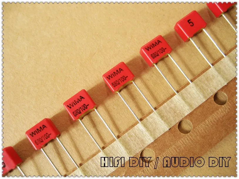 

10PCS/50PCS WIMA FKP2 680pF 100V 100v680pf 5% foil film capacitor 0.68nF 681