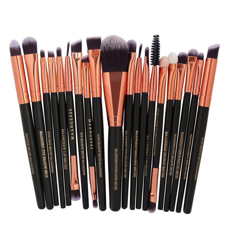 Hot Sale 20 Pcs Professional Cosmetics Make Up Brushes Set Tools