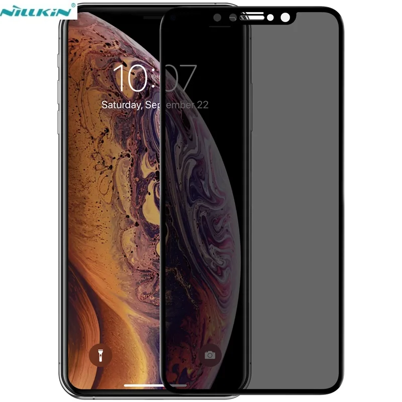 

High Quality Nilkin 3D AP+Max Privacy Tempered Glass For iPhone X XS XR Anti Glare Screen Protector Glass Film For iPhone XS Max