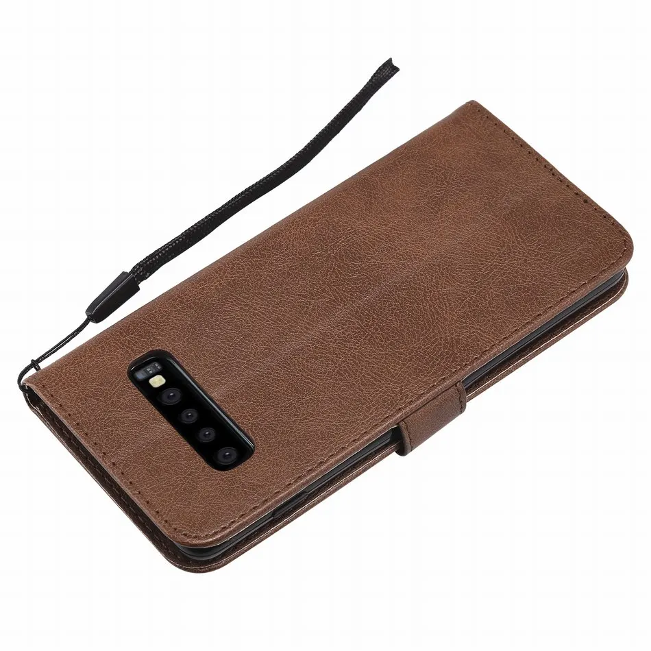 Кожаный чехол-книжка для samsung Galaxy C9 Pro Note 9 8 4 3 S10E S10 S9 S8 плюс S3 S4 S5 S6 S7 край J720 слот для карт Coque Капа E06Z