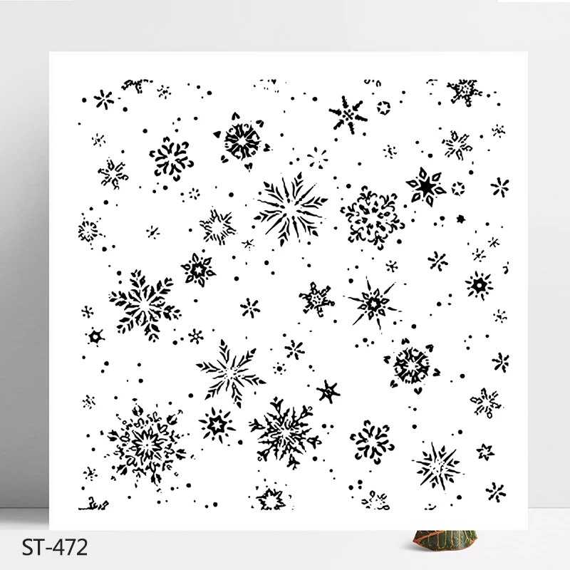 

AZSG Snowflake Transparent Clear Stamps/Silicone Seals for DIY Scrapbooking photo album Card Making Stencil Size 10*10cm