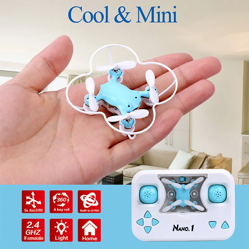 Dwi dobellin X1 RC мини карманные маленькие дроны Квадрокоптер 3D флип трюк нано Дрон