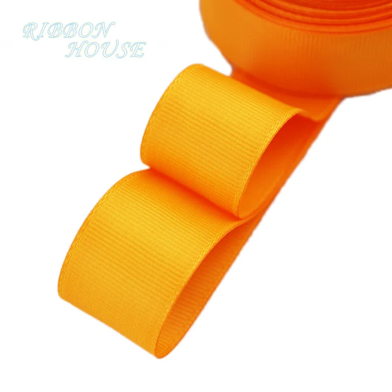 

(5 meters/lot) 1" (25mm) Orange Grosgrain Ribbon Wholesale gift wrap Christmas decoration ribbons