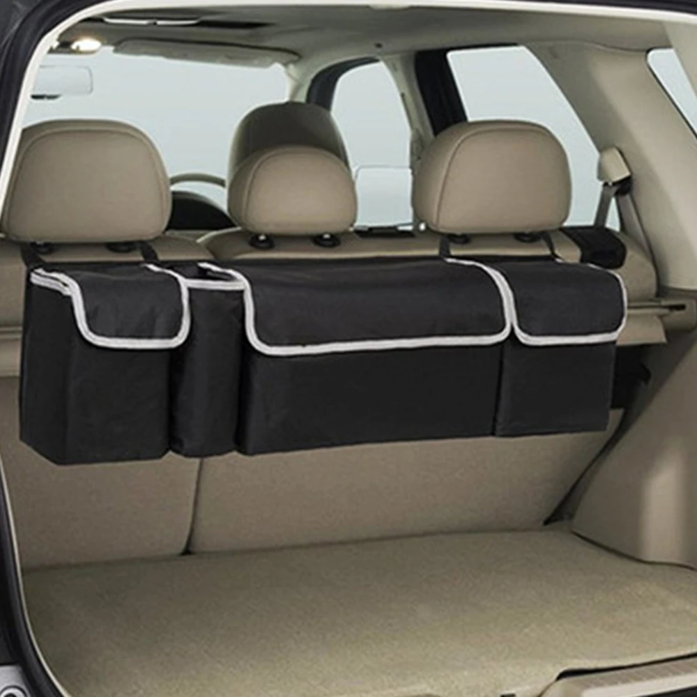 Car Organizer Trunk Backseat Adjustable Storage Bag Net High Capacity Multi-use Oxford Back Interior Accessories Automobile Seat