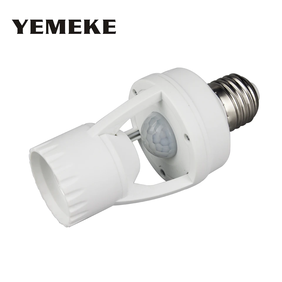 

2017 Newest PIR Induction Infrared Motion Sensor socket E27 lamp base for E27 led lamp for corridor stairs gerage lighting