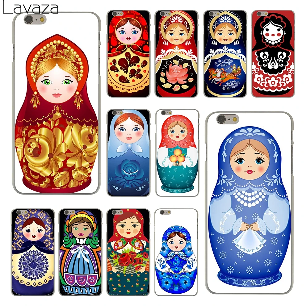 Lavaza русские куклы цветок жесткий прозрачный чехол для Apple iPhone 6 S Чехол задней