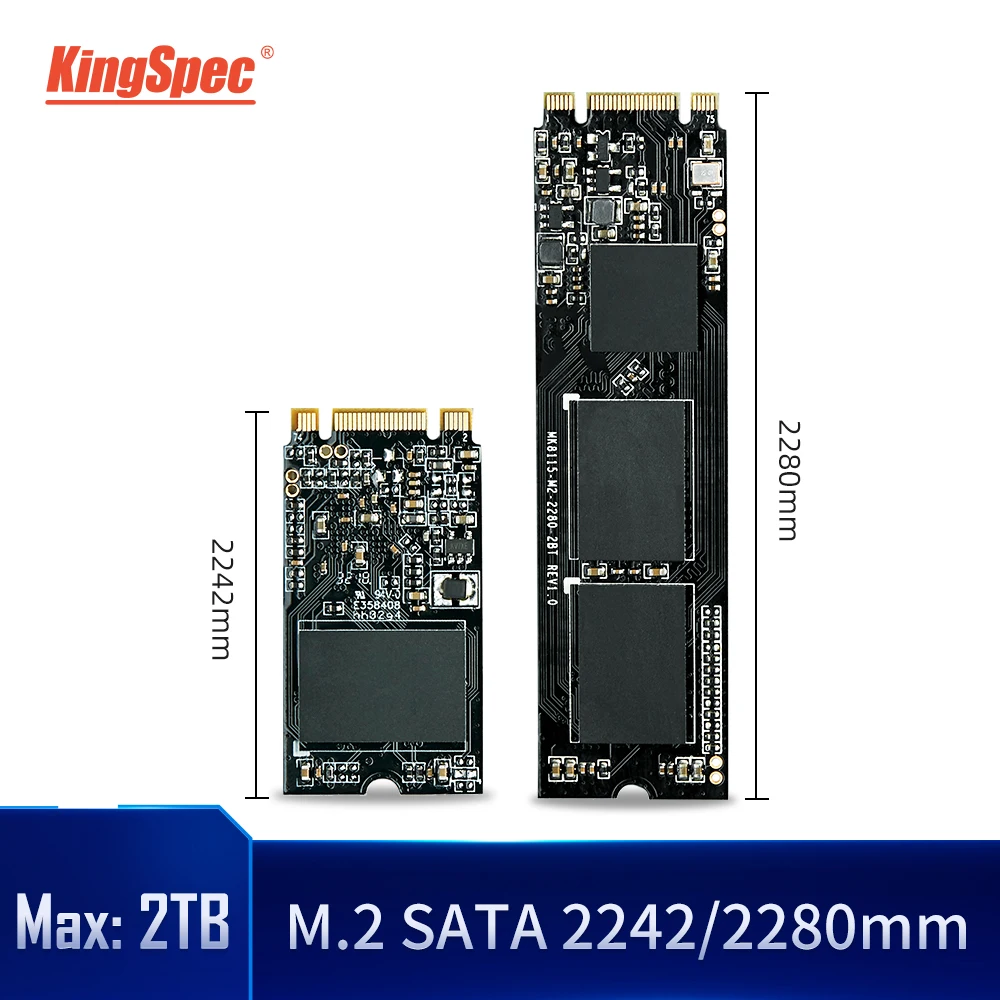 KingSpec M2 SSD 120 ГБ 240 500 1 ТБ 2 ТБ HDD NGFF SATA SSD m.2 SATA 2242 2280 жесткий диск для компьютера ноутбука m.2 SSD SATA Bkey