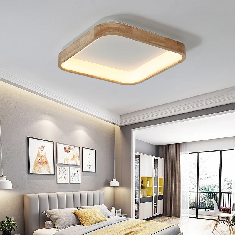 Современный круглый 220 В светодиодный потолочный светильник для гостиной, монтируемый на поверхности, внутренний светящийся потолочный светильник, затемняющий светильник для спальни