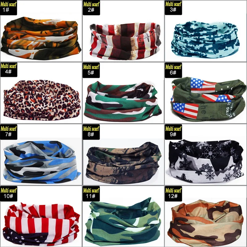 

2019 Riding Face Towel Desert Camouflage Series Elastic Seamless Bandana UV Resistant Sport Headwear Dustproof Turban 50x25cm