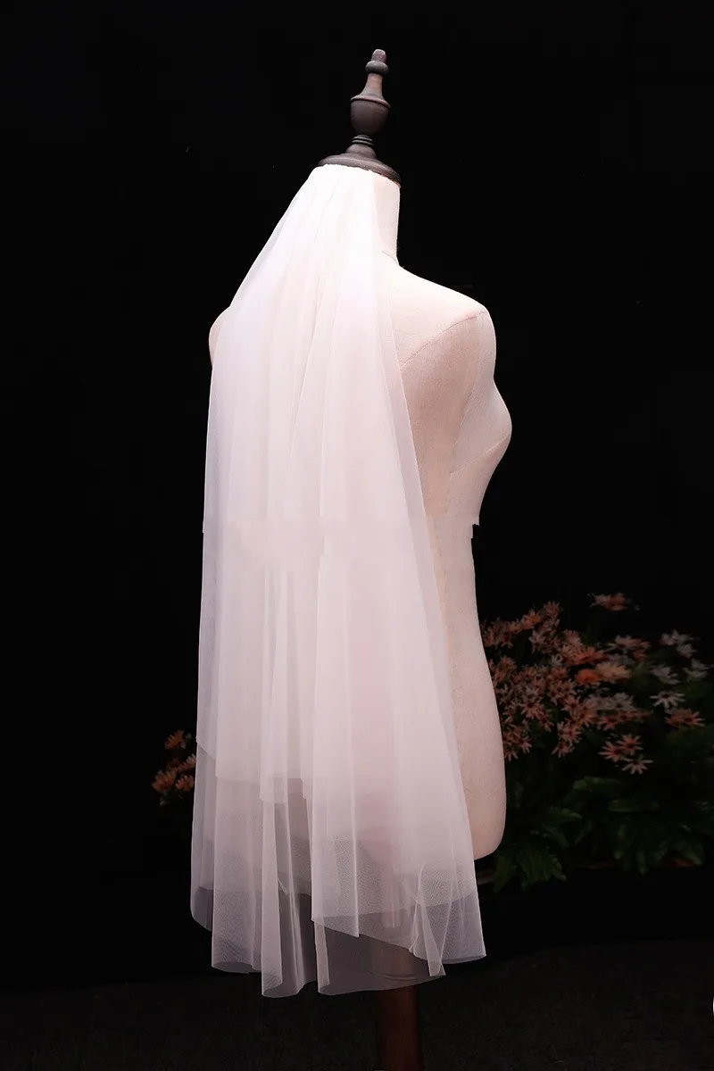 New-Arrival-voile-Short-Veil-Cheap-wedding-accessories-Welon-veu-de-noiva-Bridal-Veil-2019-sluier (2)