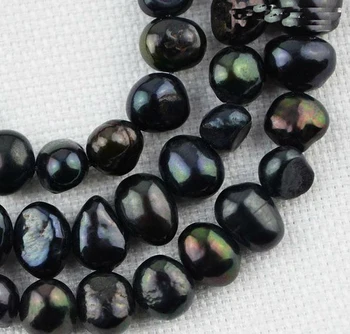 

Unique Pearls jewellery Store Corn Baroque Black Freshwater Pearl Loose Beads 6-7mm One Full Strand YLS1-0015