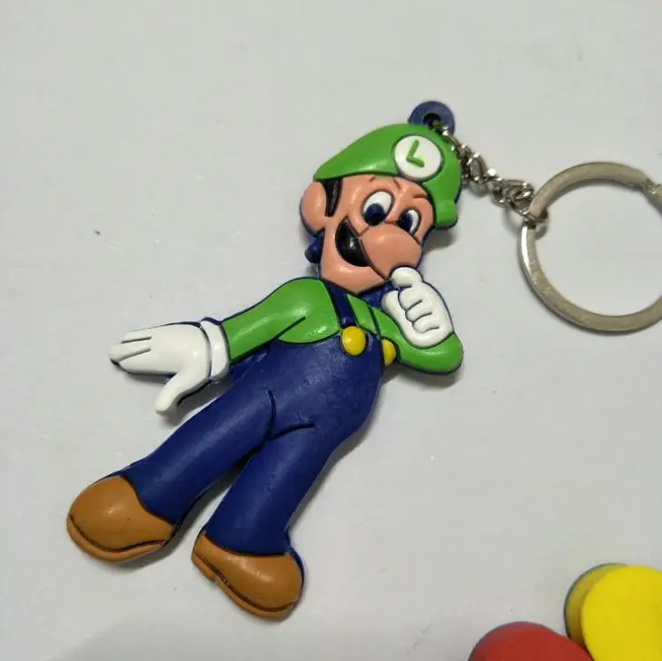 1 Pcs Cartoon Anime Super Mario Bros Mushroom PVC Keychain Pendant Keyring Key Chains Toys Figures Kids Gifts 1 Pcs Cartoon Anime Super Mario Bros Mushroom PVC Keychain Pendant Keyring Key Chains Toys Figures Kids Gifts