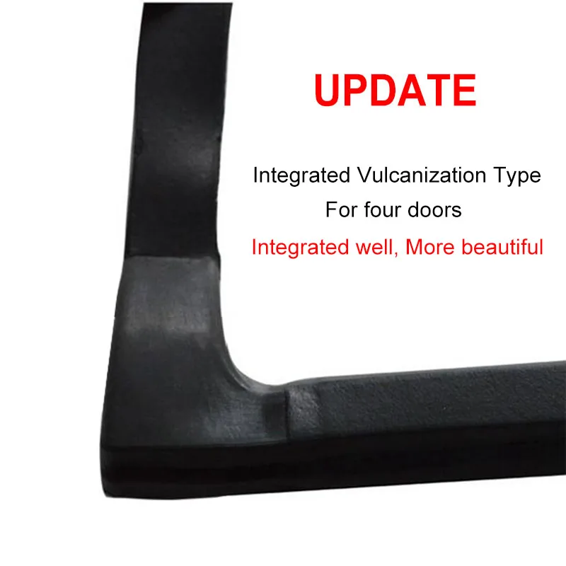  Update Car Seamless Integrated Front Rear Door Sealing Strips Trim Sealed Mouldings Soundproof Dust
