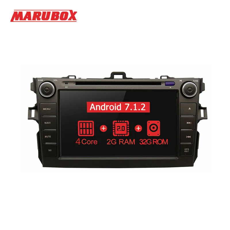 

MARUBOX 8A105MT3 Car Multimedia Player for Toyota corolla 2007 - 2011,Quad Core, Android 7.1,DVD,GPS,Radio, 2GB RAM, 32GB ROM