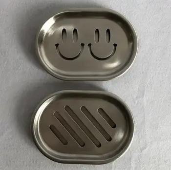 

304 stainless steel double layer drainable soap box strip / smiley soap box handmade soap essential oil soap box
