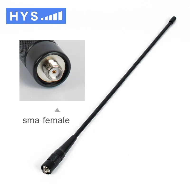 10PCS HYS 771N SMA FEMALE Interphone antenna two way radio 144MHz&435MHz UHF and VHF antenna for