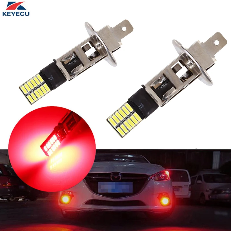 KEYECU 2 шт. 6500K Ultra H1 24SMD 4014 светодиодные Сменные лампы для автомобильных