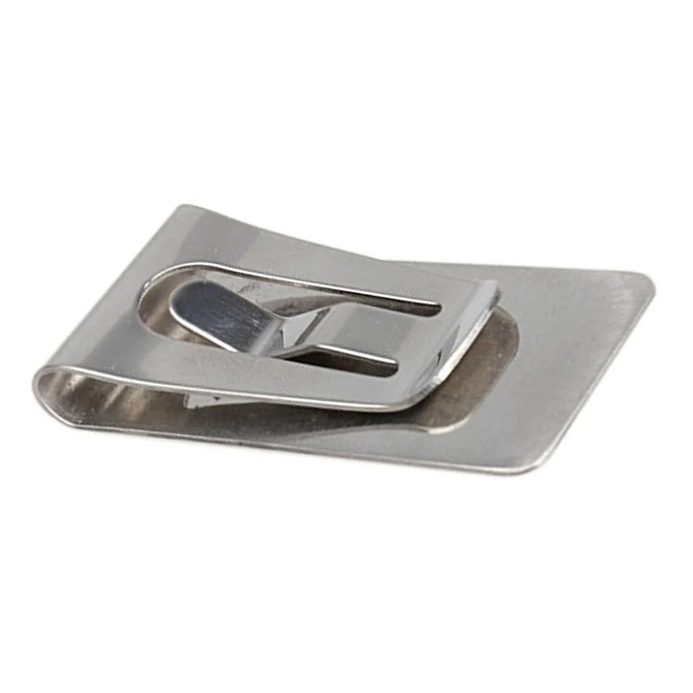 

5) TEXU Stainless Steel man Money Clip metal mens wallet money clip -Silver