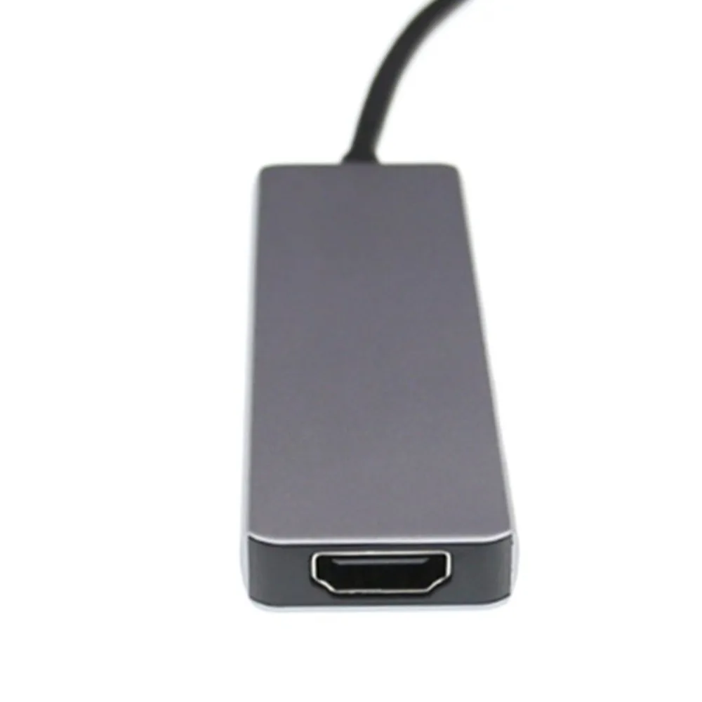 Thunderbolt 3 hub usbc док-станция usb type C к HDMI USB3.0 кабель TF sd-карта 5в1 адаптер разветвитель для Macbook Pro Dell XPS 13