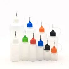 5 adet 3 \ 5 \ 10 \ 15 \ 20 \ 30 \ 50 \ 60 \ 100 \ 120ml PE plastik iğne şişe damlalık suyu göz sıvı konteyner Solvent hafif yağlar göz tuzlu