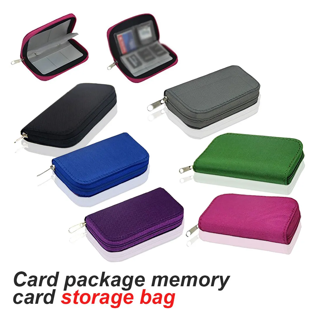 

6 Colors HC MMC CF For Micro Memory Card Storage Carrying Pouch Bag Box Case Holder Protector Wallet