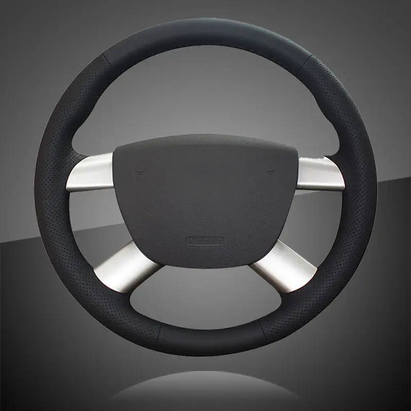 Braid On The Steering Wheel Cover for Ford Focus 2 2005-2011 for Ford Kuga 2008-2011 C-MAX 2007-2010 Car Steering Covers Leather Braid On The Steering Wheel Cover for Ford Focus 2 2005-2011 for Ford Kuga 2008-2011 C-MAX 2007-2010 Car Steering Covers Leather