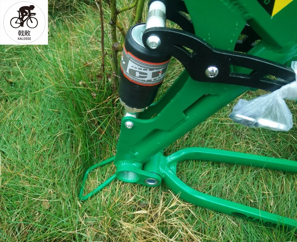 Sale Kalosse Soft-tail  Folding    26*17inch 165mm travel  mountain bicycle  frame   mountain  bike frame 3