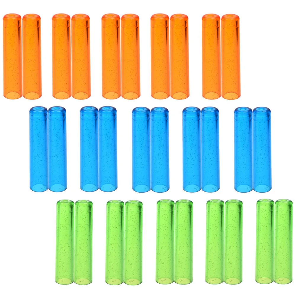 

Pack of 30 Assorted Colors Plastic Pencil Cap Pencil Shield Pencil Extender Holder
