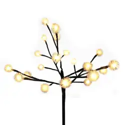 Солнечный 20 светодиодный свет дерева Снежный в форме дерева с ветвями света foco светодиодный внешнее прожекторное освещение светодиодный