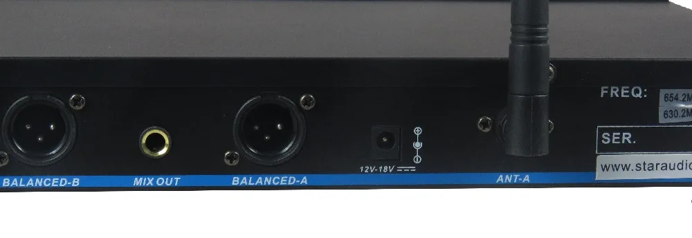 2ch ir wireless dj pa  mic set