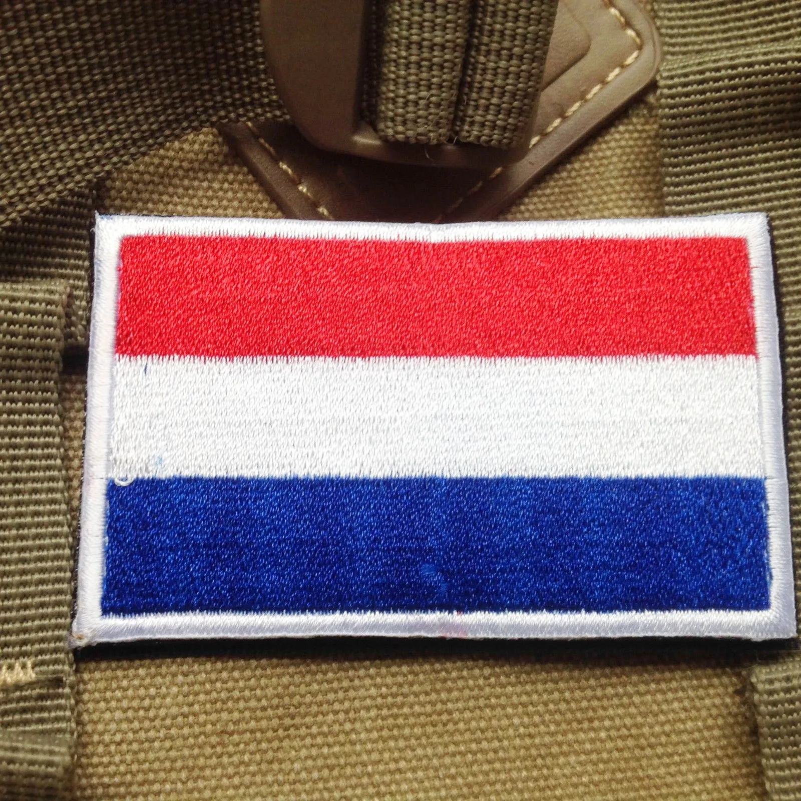 

Netherland Dutch National Flag Magic Sticker Hoop&Loop Dutch Army Flag 3D Embroidery Armband Epaulet Patch